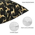 thumbnail image 3 of Honeii Christmas Gold Deers Print Throw Pillow, Square Decorative Pillow Forms Soft Fluffy Plump Pillow Decorative Pillow Inserts,Couch Pillows-18"x18", 3 of 7