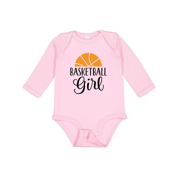 Inktastic Basketball Girl Sports Gift Girls Long Sleeve Baby Bodysuit