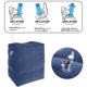 thumbnail image 2 of Greeniant Almohada de reposapiés para dormir en vuelo para niños, almohada de descanso en avión, coche, autobús, almohada inflable para Kits de desorden para acampar azul oscuro, 2 of 6