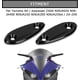 thumbnail image 2 of psler Motorcycle Rearview Mirror Bases compatible Yamaha R6 and compatible Kawasaki ZX6R ZX25R NINJA 650 400 250 300 250sl, Side Mirror Wind Wings Dec, 2 of 5