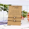 thumbnail image 2 of LoonWear Distance Bracelets 2 Pieces Friendship Adjustable Heart Wax Rope Bracelets Relationship Gift for Best Friends Couple Family Heart, 2 of 5