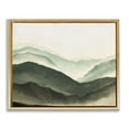 thumbnail image 5 of Stupell Industries Misty Mountain Range Atmospheric Landscape Watercolor Painting Metallic Gold Framed Floating Canvas Wall Art, 24x30, by JJ Design House LLC, 5 of 5