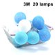 thumbnail image 1 of Las luces de hadas de la bola de algodón llevaron la luz de hadas de la secuencia con pilas WD.WDQZL Hogar, 1 of 2