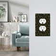 thumbnail image 2 of Zufioo Gold Pinecone Merry Christmas Print Switch Wall Plate, Dustproof and Heat-resistant Decorative Wall Switch Cover, Suitable for Residential and Commercial Areas-Mid-size, 2 of 8