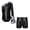 Black, variant on iixpin Shimmer Western Dance Bodysuit for Girls, Disco-Inspired Long Sleeve Unitard with Metallic Finish Silver 8
