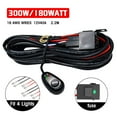 thumbnail image 4 of Wiring LED Light Bar Wiring Harness Kit 300W 16 AWG Universal LED Wiring Harness With 12V 40A Relay On Off Switch For Vehicles, 4 of 7