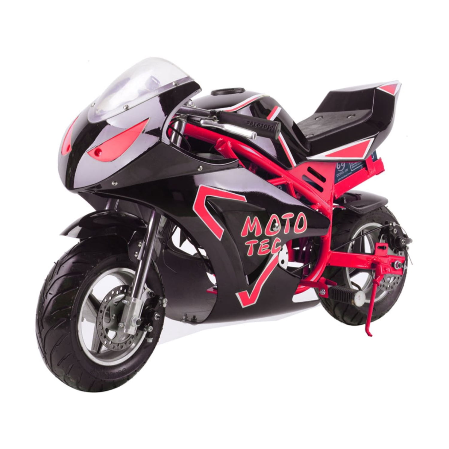 MotoTec 36v 500w Electric Powered Pocket Bike Mini Motorcycle GT Red