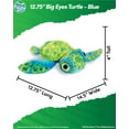thumbnail image 2 of Real Planet 12.75" Blue Big Eyes Sea Turtle Realistic Stuffed Animal, Sea Turtle Ocean Plush Toy & STEM Learning Gift for Birthday Boys & Girls, 2 of 6