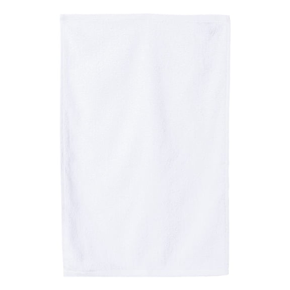 Q-Tees - Hemmed Hand Towel - Color - White - Size - One Size
