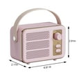 thumbnail image 3 of VALSEEL Bluetooth Speaker Outdoor, Design of Retro Wireless Bluetooth Speaker, Mini Outdoor Convenient Portable Small Speaker (Bluetooth/TF/AUX/USB), 3 of 7
