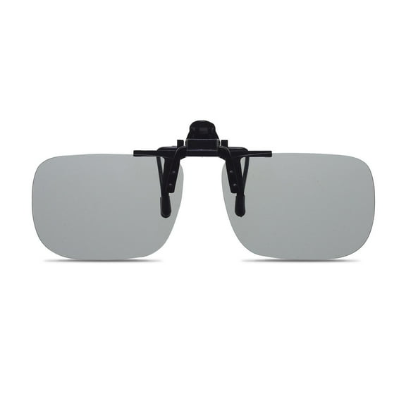 GXFCAI 1 PC Sunglasses Clip Unisex Clip-on Polarized Day Night Vision Flip-up Lens Glasses Sunglasses For Outside Driving