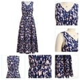 thumbnail image 6 of IWEMEK Womens Dress Long Wedding Guest Formal Dresses Flutter Elegant Cocktail Sundresses Summer Fancy Color Block Outfit, 6 of 7