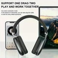 thumbnail image 5 of Active noise canceling headphones wireless headset, rich bass, clear calls, suitable for office, travel, games, outings, sports headphones, compatible, 5 of 5