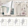 thumbnail image 3 of Watercolor Spring Floral Kitchen Window Curtains, Swag Curtains Valance for Bedroom Living Room Bathroom, Farmhouse Daisy Green Botanical Rod Pocket Window Curtain Block Drapes 2 Panels 36"x63", 3 of 9