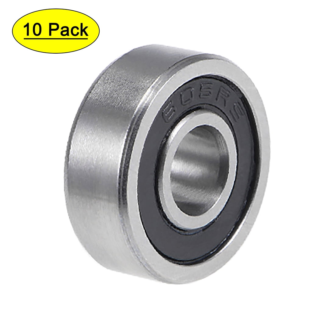 605-2RS Ball Bearings Z2 5x14x5mm Double Sealed Chrome Steel 10pcs 