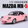 thumbnail image 3 of Mazda-Coche de juguete MX5 MX-5 RX7, juguete de aleación fundido a presión, modelo de coche con sonido y luz, juguete coleccionable para niños, regalo de cumpleaños, 1:32, 3 of 5
