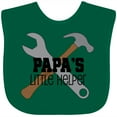 thumbnail image 3 of Inktastic Papa's Little Helper Boys Baby Bib, 3 of 4