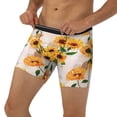 thumbnail image 3 of Cauagu Sunflower 5 Print Men's Boxer Briefs, Funny & Cute Underwear Elastic Waistband Briefs Ideal Gift for Men,1-Pack, 3 of 7