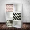thumbnail image 3 of DII Fabric Storage Bins for Nursery, Offices, & Home Organization, Containers Are Made To Fit Standard Cube Organizers (11x5.5x5.5") Chevron Gray - Set of 2, 3 of 10