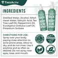 thumbnail image 5 of TreeActiv Salicylic Acid Back & Body Acne Spray, Fine Mist Back Spray for Bacne & Chest Acne, Tea Tree + Eucalyptus, Fast-Drying Non-Staining, 4 fl oz (2-Pack, 8 fl oz Total), 5 of 12