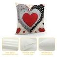 thumbnail image 4 of JEUXUS  Valentine's Day Pillow Covers , Valentines Polka Dots Red Hearts Love Decorative Pillowcases for Home Sofa Couch Cushion Decoration, 4 of 5