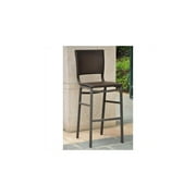 Barcelona Resin Wicker Bar Bistro Chairs - Set of 2