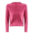 thumbnail image 4 of Bovemsi Womens Sweaters For Women Knit Crew Neck Long Sleeve Soft Pullover Sweater Fall Sweaters, 4 of 4
