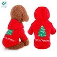 thumbnail image 2 of Deago Dog Christmas Pompon Hoodie Pet Clothes for Holiday Festival Party Sweater Costume For Small to Medium Dogs, 2 of 7