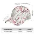 thumbnail image 2 of Pofeuu Romantic Travel In Paris Print Adult Adjustable Embroidered Graphic Baseball Hat for Men and Women, 2 of 6