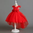 thumbnail image 5 of Godderr Kids Girls Princess Dress,Little Girls Party Wedding Formal Dress,Flower Tail Dress Dress,Toddler Teen Girl Dress Performance Host Dress Flower Girls Dress Dresses for Girls for 4-12Y, 5 of 7