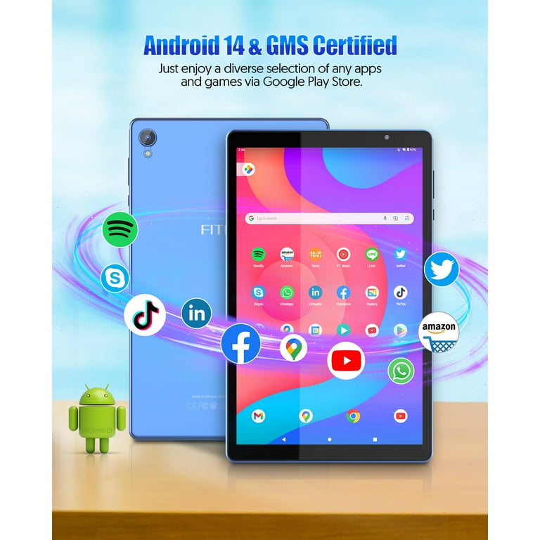 Tablets 10.1 inch Android 14 Tablet Newest, 32GB ROM 1TB