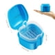 thumbnail image 2 of SUPVOX Estuche para caja de dentadura postiza Caja de baño para dentadura postiza Caja de almacenamiento de dientes postizos con contenedor de red colgante (azul claro), 2 of 5