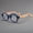 Blue frame tortoiseshell legs ZK2501, variant on Black Round Retro Eyeglass Frame, Acetate Full-Rim Eyewear for Men & Women