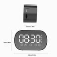 thumbnail image 2 of Sidaley Altavoz inalámbrico compatible con Bluetooth con pantalla LED Barra de sonido estéreo de alta definición Caja de sonido Reloj Electrónica Blanco, 2 of 6