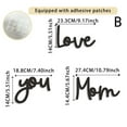 thumbnail image 2 of nvzhuang 3Pcs Mother's Day Decor Wooden Love You Mom Sign Wall Decorations for Home Holiday Party Supplies, 2 of 8