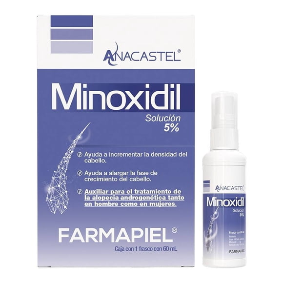 Solución tópica Anacastel Minoxidil 5% de 60 ml