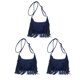 thumbnail image 1 of Bolso cruzado con cadena de ante de piel artificial con borla tachonada para cartera de mujer, 1 of 5