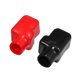 thumbnail image 1 of 1 Par Coche Batería Terminal Aislamiento Cubiertas, 40x34 mm Rojo Negro, 1 of 1