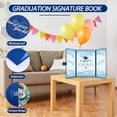 thumbnail image 5 of Greeting Cards - 2025 Graduation Guest Book Alternative Blue Sliver Class of 2025 Graduation Decorations Graduation Book for 2025 College High School Unique Graduation Gifts for Friends Mother'S Day, 5 of 9