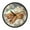 Orange Cat Sleeping on Clouds, variant on Voice Activated Clock with Glow Light 12 Inch Large Silent Wall Clock Battery Operated for Home Decor Flying Cute Pig