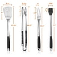 thumbnail image 5 of 4-Piece Stainless Steel BBQ Tool Utensil Set - Professional Grade Barbecue Accessories, 5 of 5