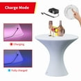 thumbnail image 6 of Puremind Hexagonal Shape LED Light Up Bar Table, 16 Color Changing with Remote Control, Rechargeable Dimmable Pub Table Furniture for Club Party Cocktail, 6 of 8