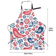 thumbnail image 2 of Kdxio Birds Flowers Apron with Pockets Adjustable Kitchen Aprons for Men Women Waterproof Aprons for Cooking,Drawing,Crafting, Baking Household Cleaning, 2 of 8