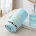 thumbnail image 5 of Unique Bargains 29" x 13" Floral Decorative Absorbent Hand Towels Blue 2pk, 5 of 8