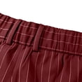 thumbnail image 6 of Yungyresw Striped Dress Pants For Men Pleated Straight Leg Office Work Pants Relaxed Fit Classic Formal Trousers Fall Winter Outfit Wine 3XL, 6 of 10
