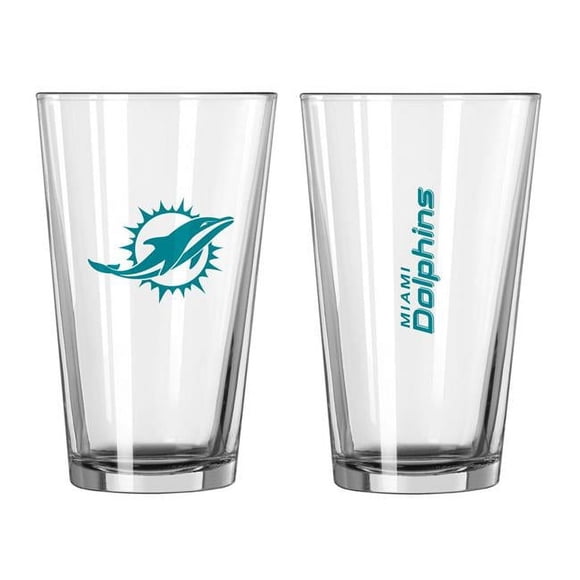 Logo Chair 617-G16P-1 16 oz NFL Miami Dolphins Gameday Pint Glass