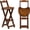 Brown, variant on Folding bar Stool: Compact 24inch Folding Kitchen Counter Chair Portable Wooden bar Stool Folding Outdoor Shop Kitchen Restaurant Coffee Stool 1pcs (Burlywood)