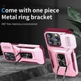 thumbnail image 2 of Funda para GANGXUN iPhone 15 Pro - Soporte metálico, Función magnética, Rosa, 2 of 6