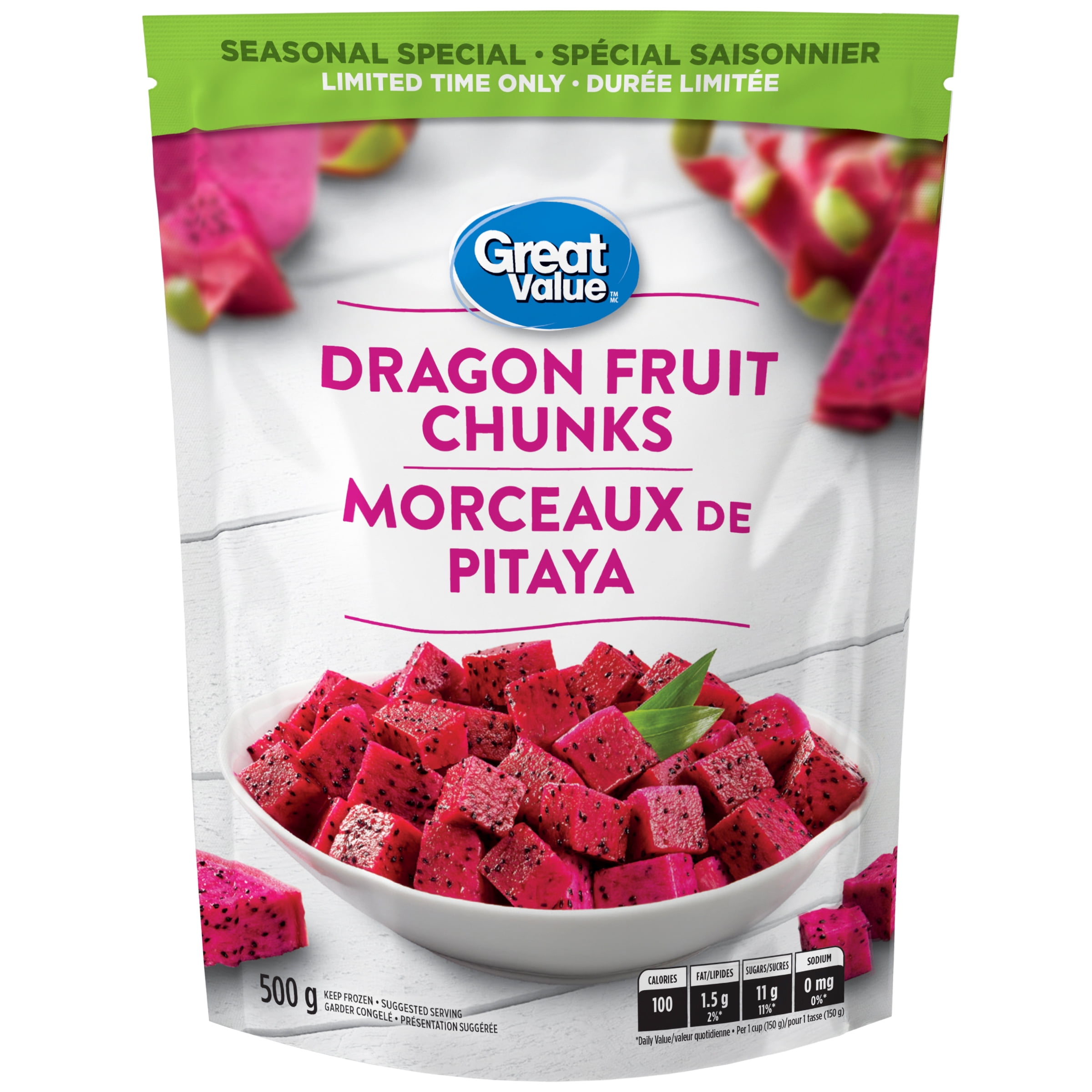 Great Value Dragon Fruit Chunks