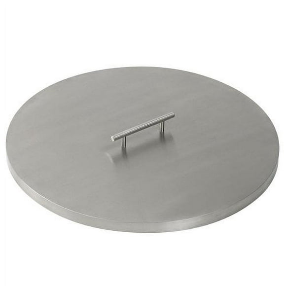 American Fireglass CV-RSP-19 Stainless Steel Cover For 19 Inch Diameter Drop-In Fire Pit Pan